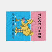 Couverture Polaire Rue Sésame | Big Bird Prenez soin de vous (Devant (Horizontal))