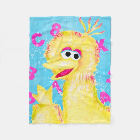 Couverture Polaire Rue Sésame | Big Bird Waving (Devant)