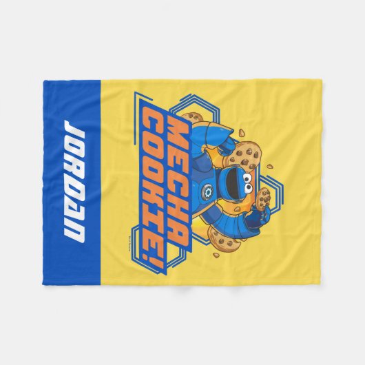 Couverture Polaire Rue Sésame | Cookie Monster Mecha Cookie! (Devant (Horizontal))
