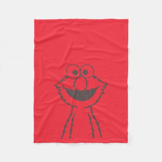 Couverture Polaire Rue Sésame | Elmo Bright (Devant)
