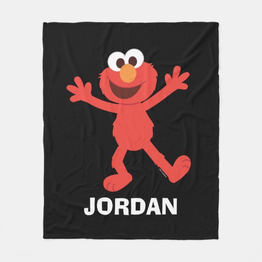 Couverture Polaire Rue Sésame | Elmo personnalisé (Devant)