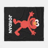 Couverture Polaire Rue Sésame | Elmo personnalisé (Devant (Horizontal))