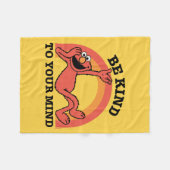 Couverture Polaire Rue Sésame | Elmo Soyez gentil avec votre esprit (Devant (Horizontal))