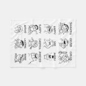 Couverture Polaire Rue Sésame | Émotions et sentiments (Devant (Horizontal))