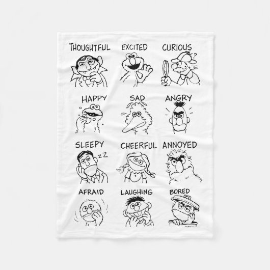 Couverture Polaire Rue Sésame | Émotions et sentiments (Devant)