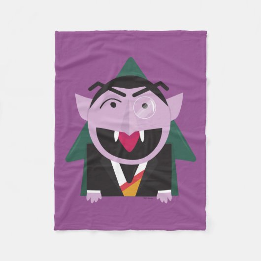 Couverture Polaire Rue Sésame | Illustration Count von Count (Devant)