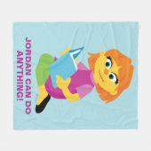 Couverture Polaire Rue Sésame | Julia Lire un livre (Devant (Horizontal))