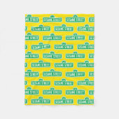 Couverture Polaire Rue Sésame | Logo vert (Devant)