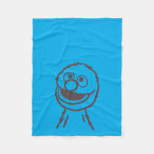 Couverture Polaire Rue Sésame | Lumière de Grover (Devant)