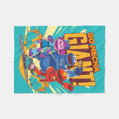 Couverture Polaire Rue Sésame | Méca Builders Go Mecha Giant! (Devant (Horizontal))