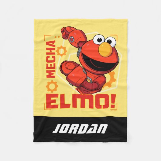 Couverture Polaire Rue Sésame | Mécaniciens Elmo | Ajouter un nom (Devant)