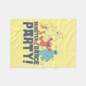 Couverture Polaire Rue Sésame | Monster Dance Party (Devant (Horizontal))
