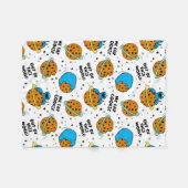 Couverture Polaire Rue Sésame | Monstre de cookies hors de ce monde (Devant (Horizontal))