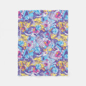 Couverture Polaire Rue Sésame| Motif de danse Super (Devant)