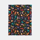 Couverture Polaire Rue Sésame | Motif d'Halloween (Devant)