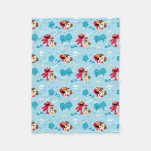 Couverture Polaire Rue Sésame Motif Elmo & Tango