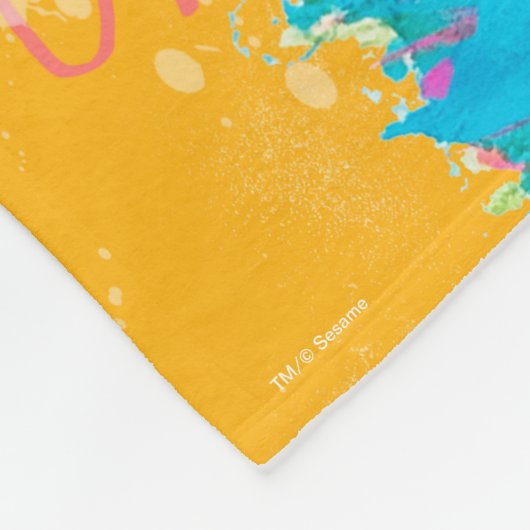 Couverture Polaire Rue Sésame | Nom Nom Nom Cookie Monster (Coin)