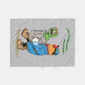 Couverture Polaire Rue Sésame | Oscar & Bruno l'éboueur (Devant (Horizontal))