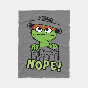 Couverture Polaire Rue Sésame Oscar le Grouch Nope!