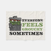Couverture Polaire Rue Sésame | Oscar le Grouch se sent Grouch (Devant (Horizontal))
