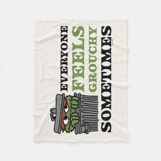 Couverture Polaire Rue Sésame | Oscar le Grouch se sent Grouch (Devant)