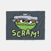 Couverture Polaire Rue Sésame | Oscar the Grouch Scram! (Devant (Horizontal))