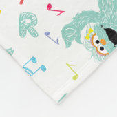 Couverture Polaire Rue Sésame | Rosita Music Scribble Motif (Coin)