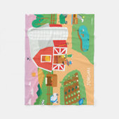 Couverture Polaire Rue Sésame | Scène agricole (Devant)