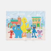 Couverture Polaire Rue Sésame | Scène de quartier (Devant (Horizontal))