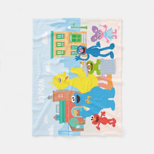 Couverture Polaire Rue Sésame | Scène de quartier (Devant)