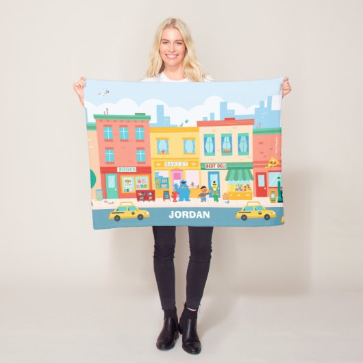 Couverture Polaire Rue Sésame | Scène de rue Sésame (En situation)