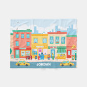 Couverture Polaire Rue Sésame | Scène de rue Sésame (Devant (Horizontal))