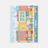 Couverture Polaire Rue Sésame | Scène de rue Sésame (Devant)