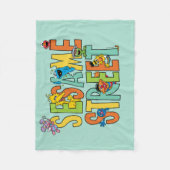 Couverture Polaire Rue Sésame | Sesame Street Type Pals (Devant)