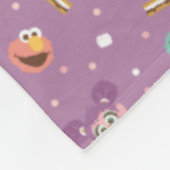 Couverture Polaire Rue Sésame | S'mores Motif (Coin)
