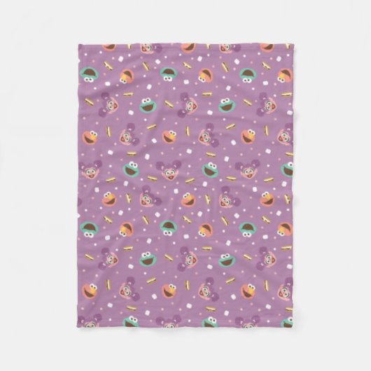 Couverture Polaire Rue Sésame | S'mores Motif (Devant)