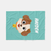 Couverture Polaire Rue Sésame | Tango Face | Ajouter Votre Nom (Devant (Horizontal))