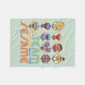 Couverture Polaire Rue Sésame | Team Sesame depuis 1969 (Devant (Horizontal))