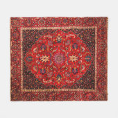 Couverture Polaire Rug perse rouge de Mashhad (Devant (Horizontal))