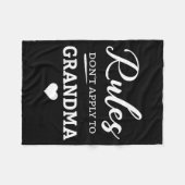 Couverture Polaire Rules Don't Apply To Grandma  (Devant (Horizontal))