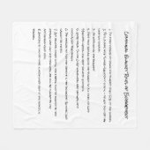 Couverture Polaire Rules of Engagement  Blanket (Devant (Horizontal))