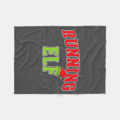 Couverture Polaire Running Elf Christmas Family Matching Group Xmas R (Devant (Horizontal))