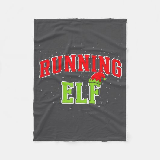 Couverture Polaire Running Elf Christmas Family Matching Group Xmas R (Devant)