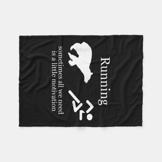 Couverture Polaire Running. Motivation  (Devant (Horizontal))