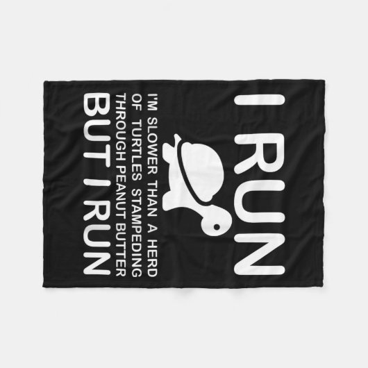 Couverture Polaire Running Motivation Turtle (Devant (Horizontal))