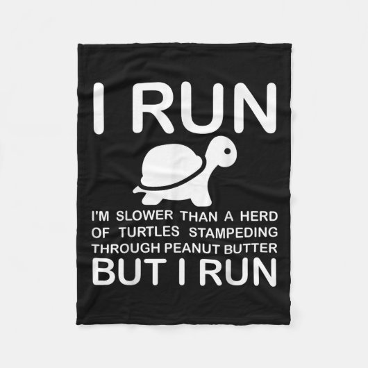 Couverture Polaire Running Motivation Turtle  (Devant)
