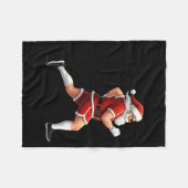 Couverture Polaire Running Santa Christmas Graphic Runner Run Maratho (Devant (Horizontal))