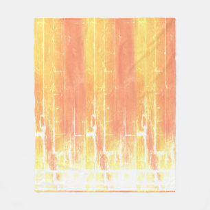 Couverture Polaire Russe Boho Décontracté Été Jaune Pêche Motif