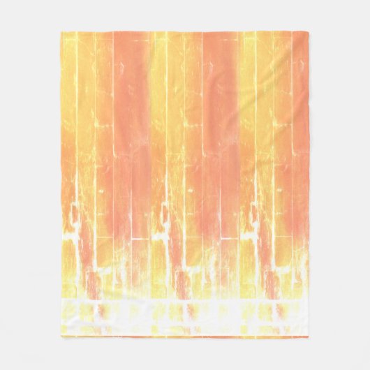 Couverture Polaire Russe Boho Décontracté Été Jaune Pêche Motif (Devant)