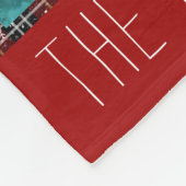 Couverture Polaire Russe Hiver Rouge Noir Plaid Nom du flocon de neig (Coin)